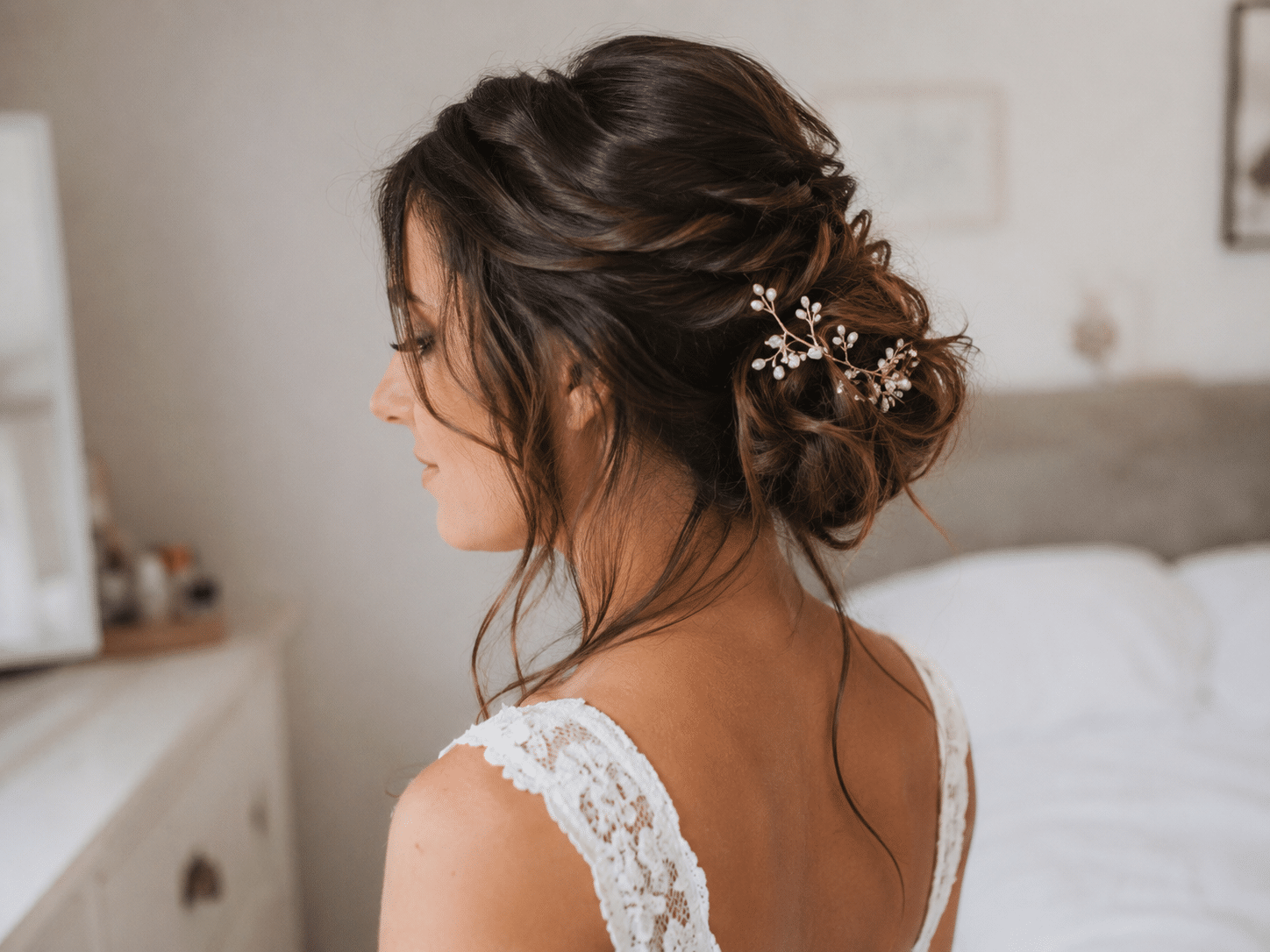 PHOTO COIFFURE BOHEME MARIAGE LYON